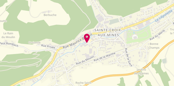 Plan de Ehpad St Vincent, 13 Rue Hôpital, 68160 Sainte-Croix-aux-Mines