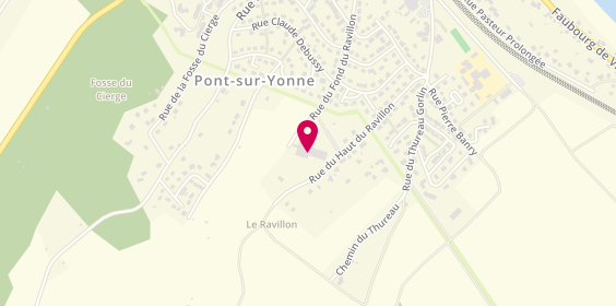 Plan de EHPAD de Pont-sur-Yonne Résidence Sophie Lamy-Delettrez, 27 Rue du Fond du Ravillon, 89140 Pont-sur-Yonne
