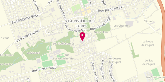 Plan de Korian Jardins d'Hugo, 24 Rue Victor Hugo, 10440 La Rivière-de-Corps