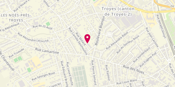 Plan de Logements Foyer Les Erables, 33 Rue Millard, 10420 Les Noës-près-Troyes