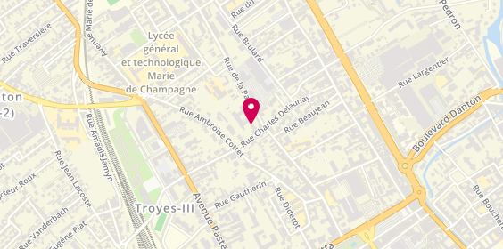 Plan de Ehpad Mon Repos, 30 Rue Charles Delaunay, 10000 Troyes