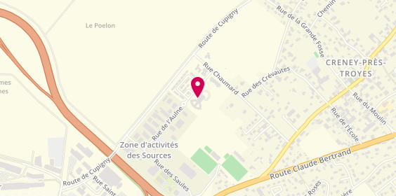 Plan de Les Jardins de Creney, 3 Rue de l'Aulne, 10150 Creney-près-Troyes