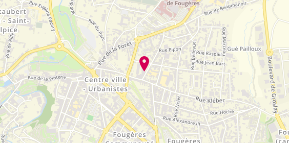 Plan de Residence Henri Rebuffe, 5 Rue des Récollets, 35300 Fougères