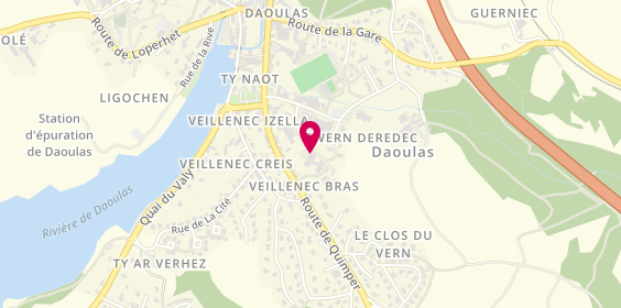 Plan de Ehpad du Pays de Daoulas, 4 Rue Jacques Dubois, 29460 Daoulas