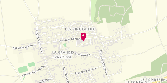Plan de EHPAD Coallia Résidence la Garenne, 18 Rue de la Garenne, 77130 La Grande-Paroisse