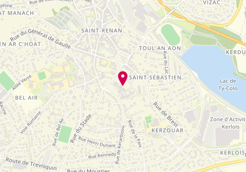 Plan de Residences Kernatous Lescao Ehpad, 17 Rue de Brest, 29290 Saint-Renan