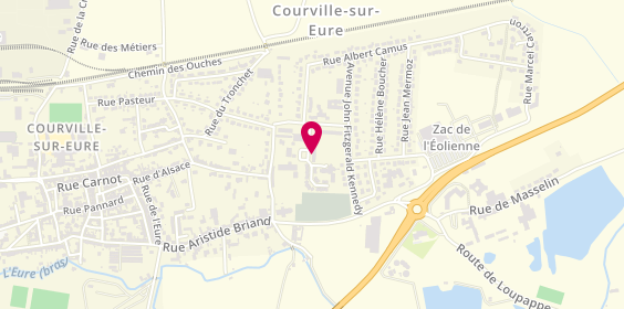 Plan de Site de Courville Sur Eure, Rue Saint Exupéry, 28190 Courville-sur-Eure