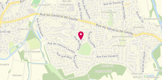 Plan de Ehpad le Gentil'home, 21 Rue du Bourg, 67640 Fegersheim