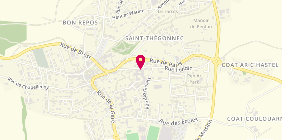 Plan de Association Sainte Bernadette, 10 Rue Lividic, 29410 Saint-Thégonnec-Loc-Éguiner