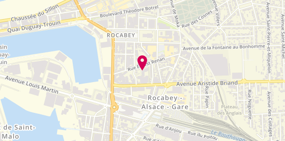 Plan de Foyer Logement Ernest Renan, 24 Rue Ernest Renan, 35400 Saint-Malo
