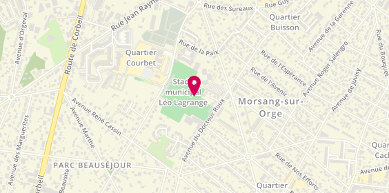 Plan de Adef Résidences la Maison des Merisiers, 25 avenue Du Dr Roux, 91390 Morsang-sur-Orge