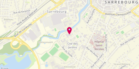 Plan de Association Les Jardins, Rue des Maraîchers, 57400 Sarrebourg