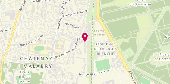 Plan de Résidence Hippocrate, 2 chemin de la Croix Blanche, 92290 Châtenay-Malabry