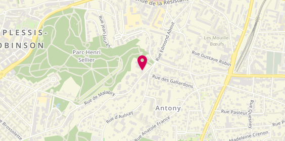 Plan de Les Résidences des Cités Jardins, 123 Rue Malabry, 92350 Le Plessis-Robinson