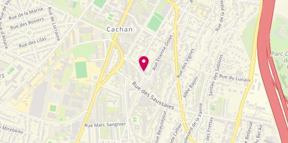 Plan de Maison de la Bièvre, 11 Rue du Moulin de Cachan, 94230 Cachan