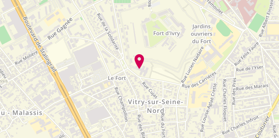 Plan de Ehpad Les Lilas, 70 Rue des Carrières, 94400 Vitry-sur-Seine