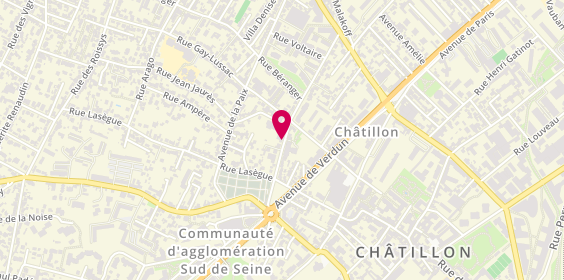 Plan de Villa Beausoleil Châtillon Résidence Services Seniors, 44 Boulevard Félix Faure, 92320 Châtillon