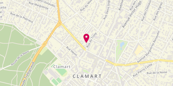 Plan de Résidence Alphonse Daudet, 55 Bis Rue du Trosy, 92140 Clamart