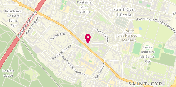 Plan de Korian Parc de l'Abbaye, 7 Rue des Demoiselles de Saint-Cyr, 78210 Saint-Cyr-l'École