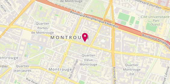 Plan de Résidence autonomie ARPAVIE Théophile Gautier, 28 Rue Gabriel Péri, 92120 Montrouge