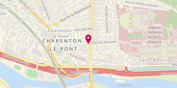 Plan de Fondation Partage et Vie - Gabrielle d'Estrées - Charenton-le-Pont, 26 Rue Gabriel Péri, 94220 Charenton-le-Pont