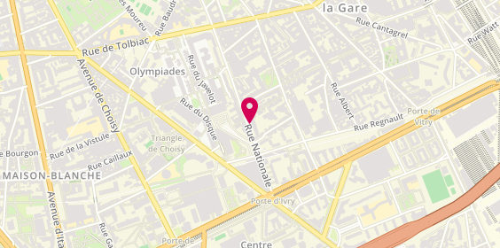 Plan de Résidence Appartement Nationale, 30 Rue Nationale, 75013 Paris