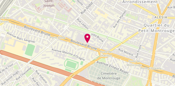 Plan de Ehpad Korian Brune, 117 Boulevard Brune, 75014 Paris