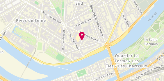 Plan de Residence Autonomie Damien, 1 Ter Rue Damiens, 92100 Boulogne-Billancourt