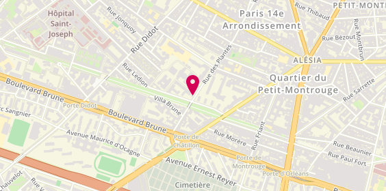 Plan de Residence Nd de Bon Secours, 68 Rue Plantes, 75014 Paris