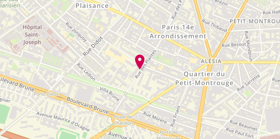 Plan de Association Club Liberty, 64 Rue Plantes, 75014 Paris