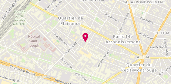 Plan de Ehpad Furtado Heine, 5-7 Rue Jacquier, 75014 Paris