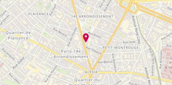Plan de Korian Jardins d'Alésia, 187 Bis avenue du Maine, 75014 Paris