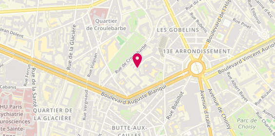 Plan de Residence Appart Les Reculettes, 25 Rue des Reculettes, 75013 Paris