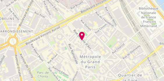 Plan de Résidence Appartement Jeanne d'Arc, 63 Rue Jeanne d'Arc, 75013 Paris
