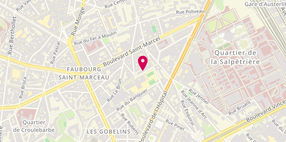 Plan de La Pirandelle, 6 Rue Pirandello, 75013 Paris