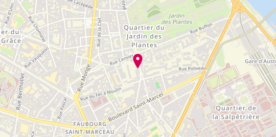 Plan de Residence Appartement St Hilaire, 25 Rue Geoffroy Saint Hilaire, 75005 Paris