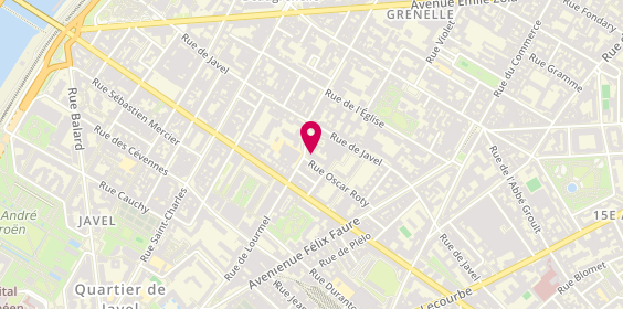Plan de Residence Service Oscar Roty, 107 Rue de Lourmel, 75015 Paris