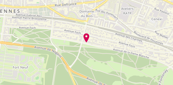 Plan de Ehpad Residence de la Dame Blanche, 45 avenue De la Dame Blanche, 94120 Fontenay-sous-Bois