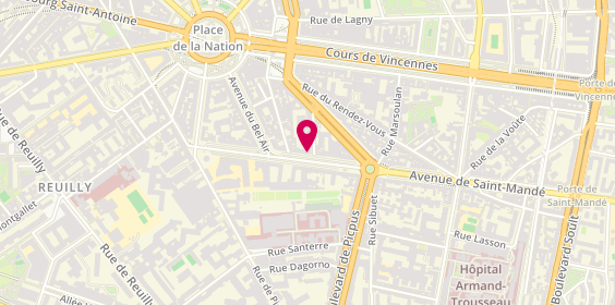 Plan de Age Partenaires, 27 avenue de Saint-Mandé, 75012 Paris
