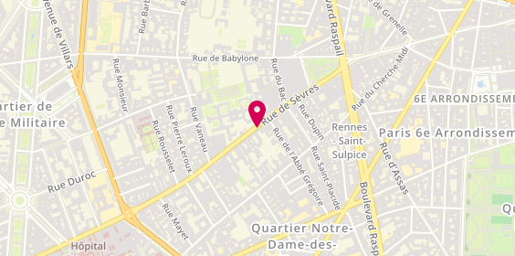Plan de Ehpad Amitié et Partage, 83 Rue de Sèvres, 75006 Paris
