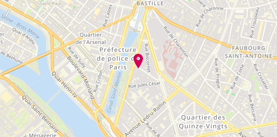 Plan de Residence Appart Port de l'Arsenal, 4 Rue Lacuée, 75012 Paris