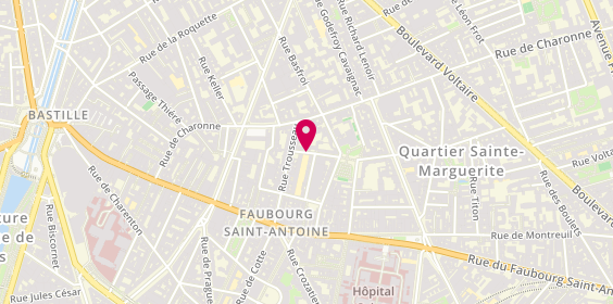 Plan de Residence App Charles Delescluze, 5 Rue Charles Delescluze, 75011 Paris