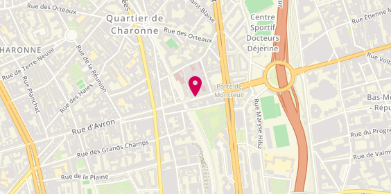Plan de Korian Saint-Simon, 127 Bis Rue d'Avron, 75020 Paris