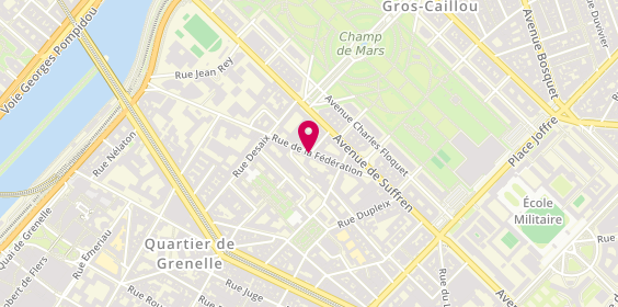 Plan de Korian Champ-De-Mars, 64 Rue de la Fédération, 75015 Paris