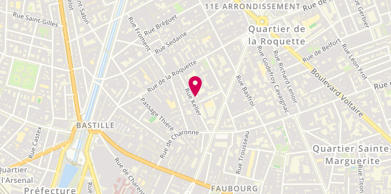 Plan de Residence Appartement Keller, 18 Rue Keller, 75011 Paris