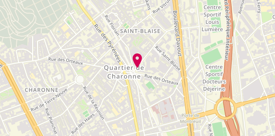 Plan de Residence Appartement St Blaise, 2 Rue Clos, 75020 Paris