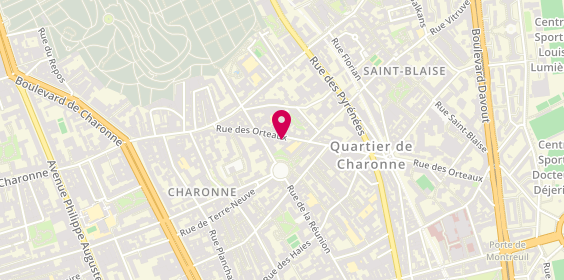 Plan de Résidence autonomie ARPAVIE Les Orteaux, 36 Rue des Orteaux, 75020 Paris