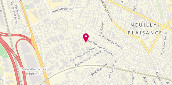 Plan de EHPAD Résidence d'Eglantine, 61 avenue Danielle Casanova, 93360 Neuilly-Plaisance