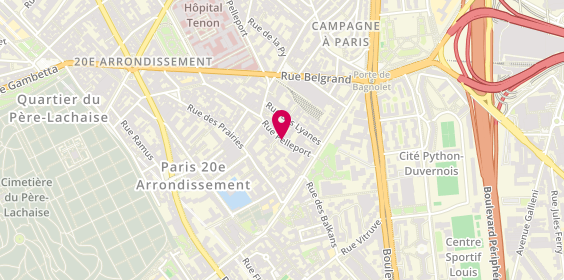 Plan de Résidence Appartement Pelleport, 13 Rue Pelleport, 75020 Paris