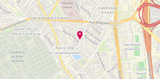 Plan de Korian Terrasses du Xxeme, 5 Rue de l'Indre, 75020 Paris
